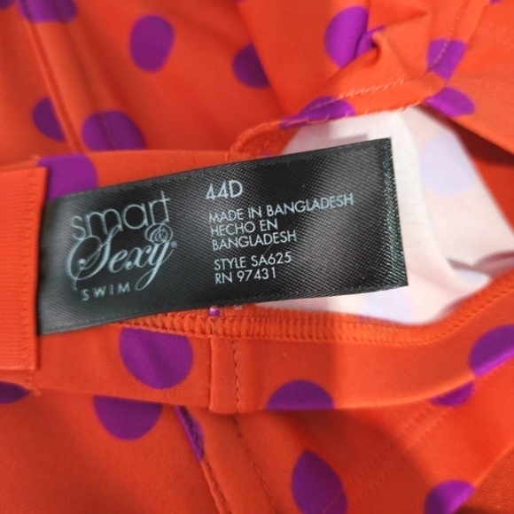 Smart & Sexy Long Lined Underwire Bikini Top 44D - Picture 5 of 6